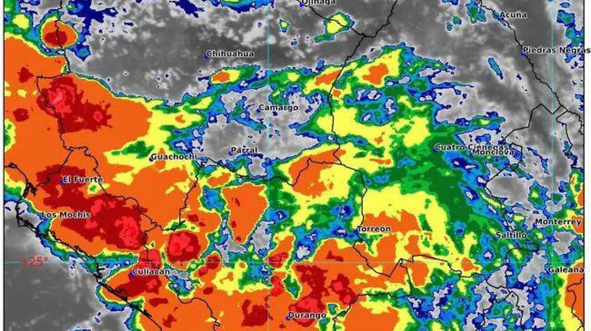 Continúan intensas lluvias en Durango