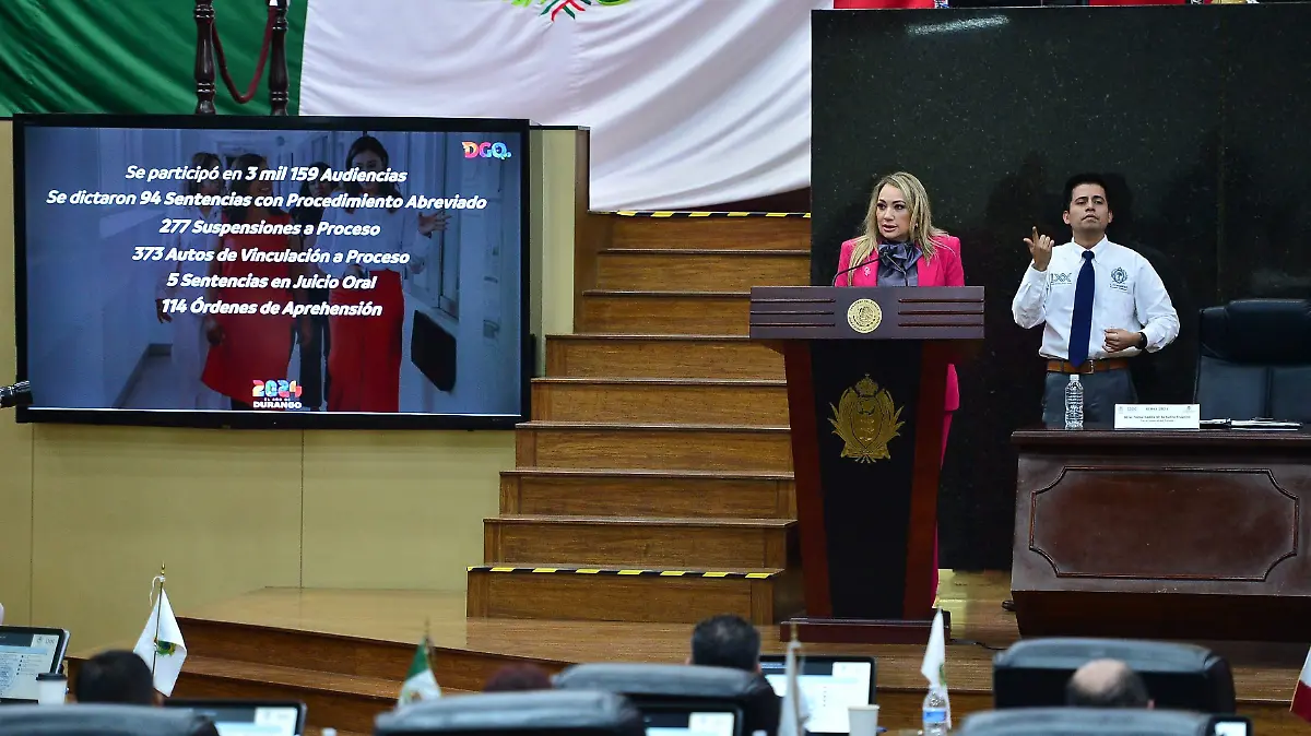 Comparecen funcionarios ante el congreso: Durango avanza en seguridad y justicia