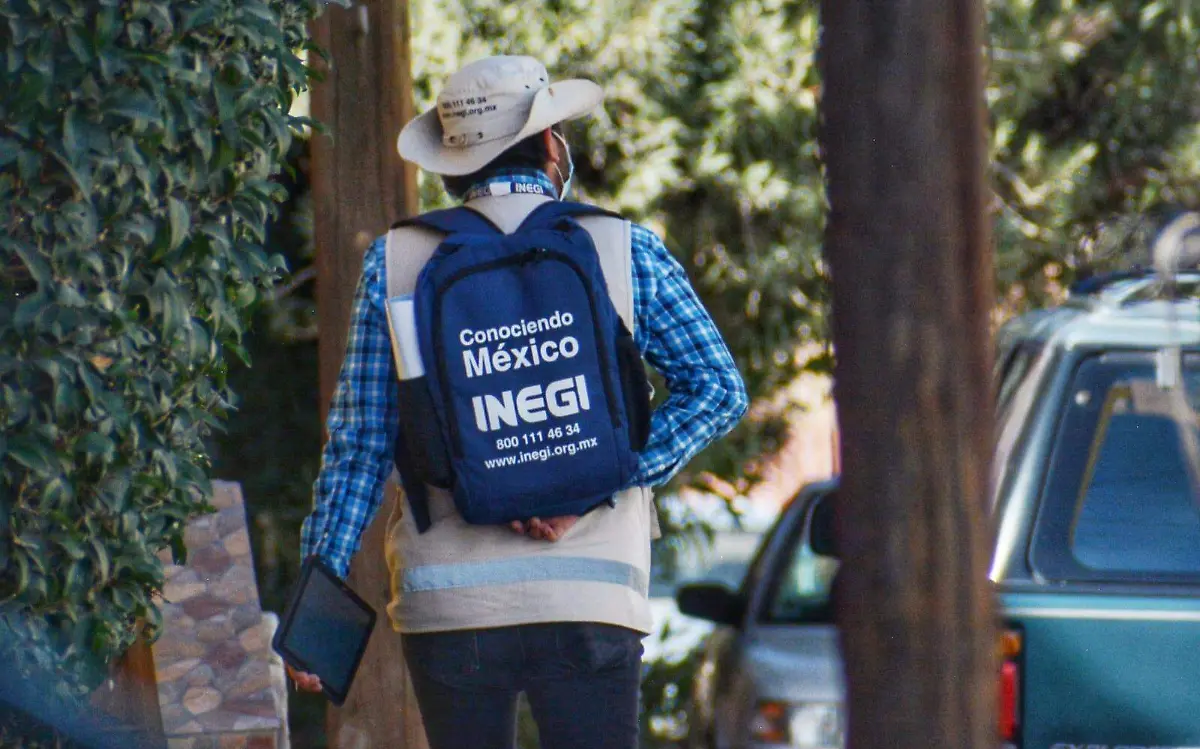 Trabajadores del Inegi en la ciudad de Durango