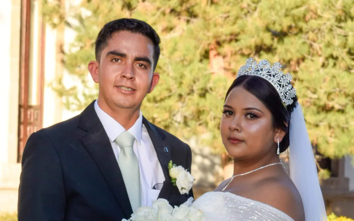 El día de su boda Sara Berenice y Gerardo