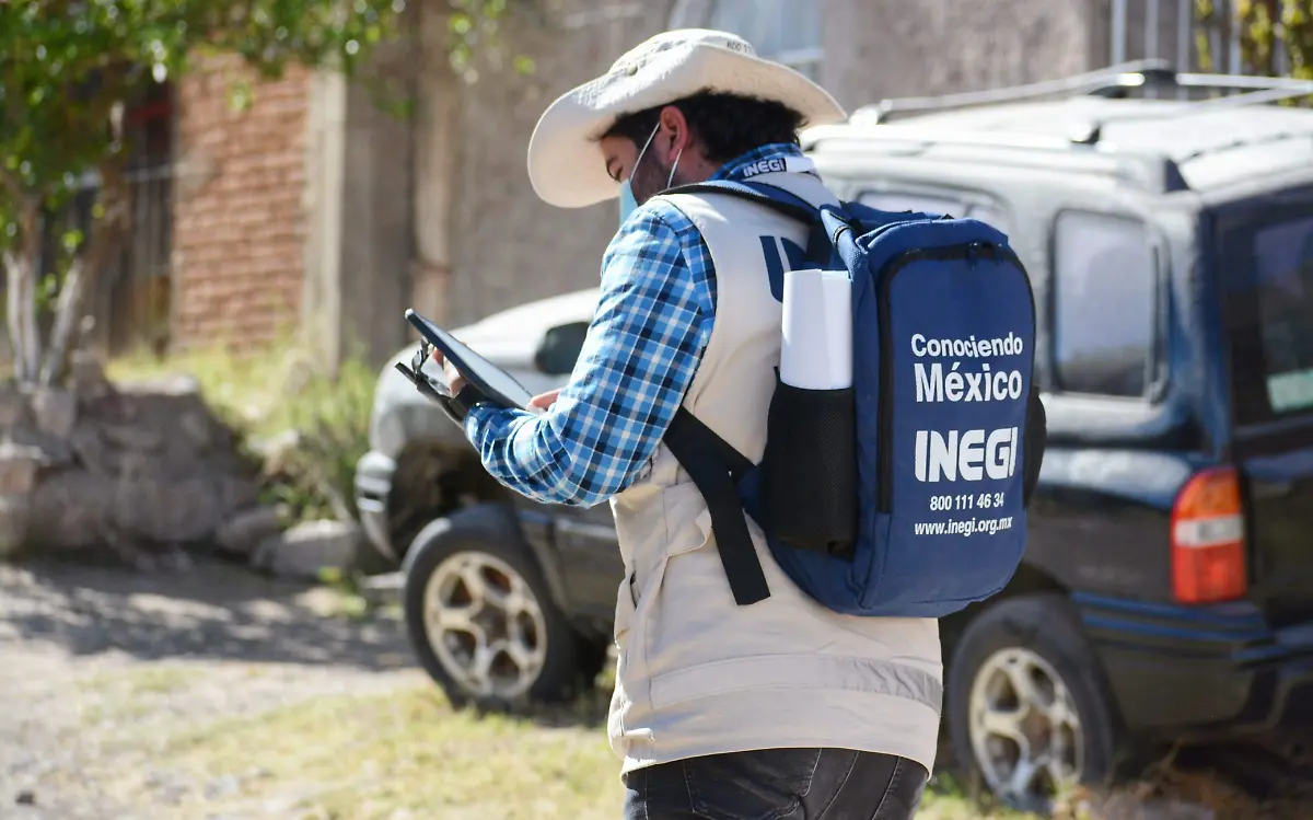 Trabajadores del Inegi en la ciudad de Durango