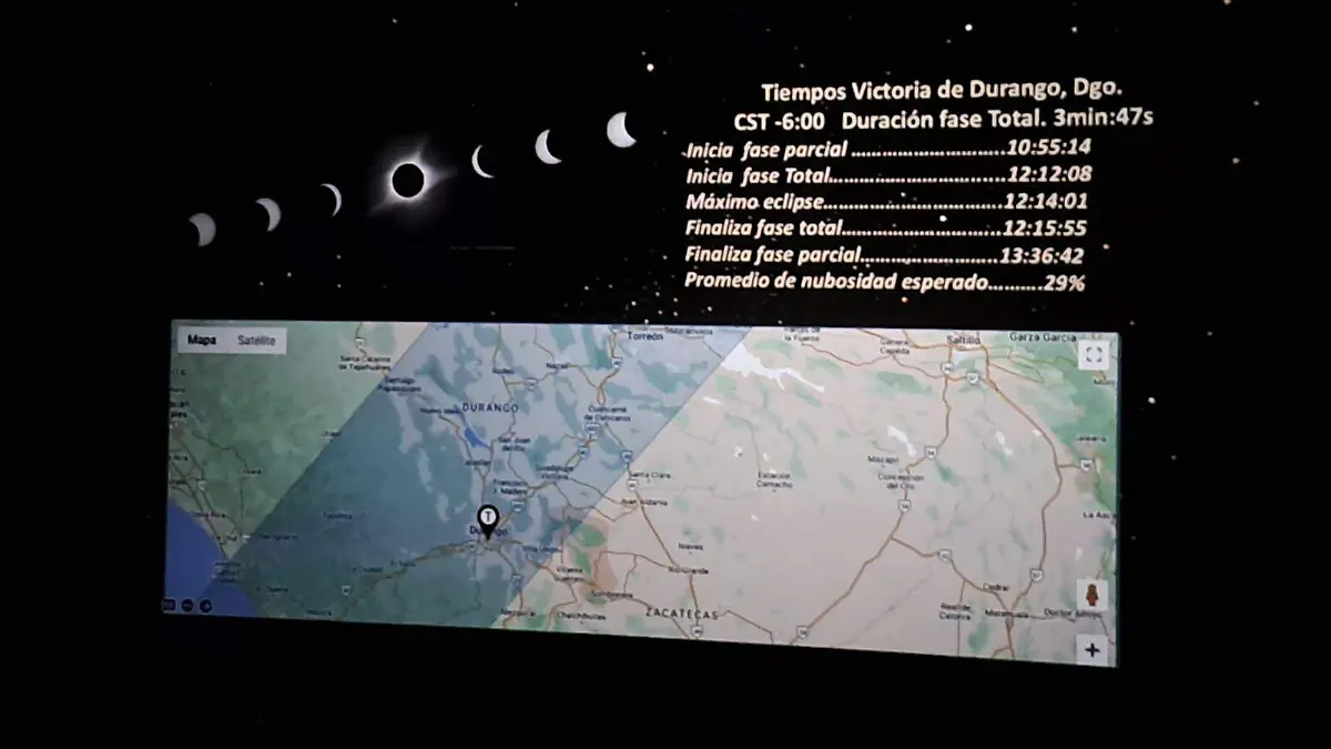 Espectacular cielo de Durango permitirá una visión más transparente del Eclipse Solar