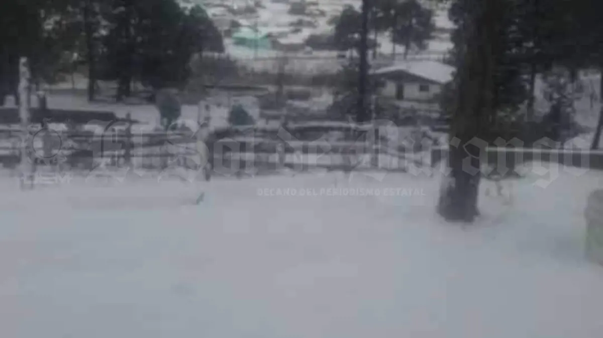 Así luce La Rosilla, “el congelador de México”, tras la nevada