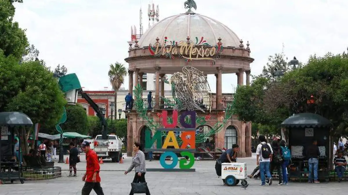 Plaza de Armas de la ciudad de Durango
