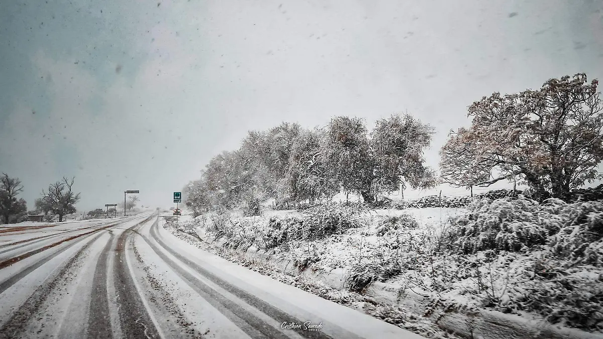 Cristhian Saucedo Fotógrafos retratan a Durango bajo la nieve