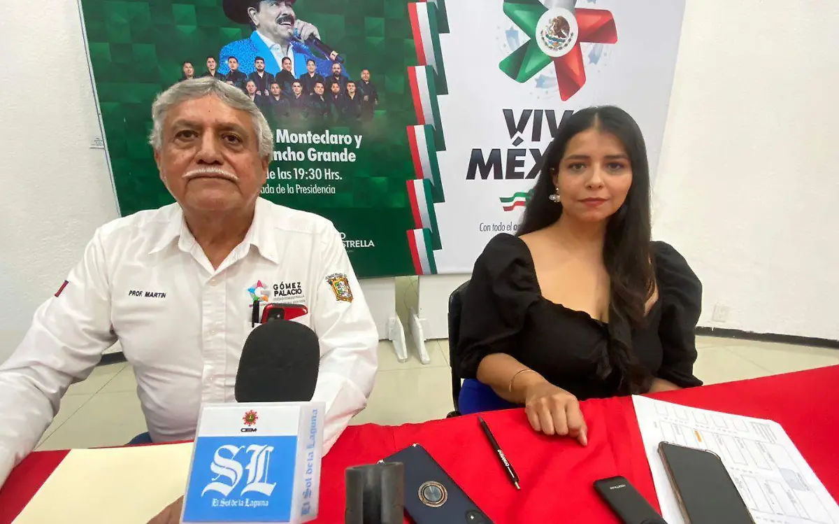 Presentan el programa de actividades sobre las fiestas patrias en Gómez Palacio