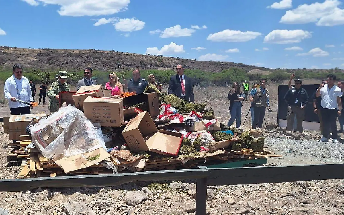 Incinera la FGR más de 195 kilos de droga en Durango