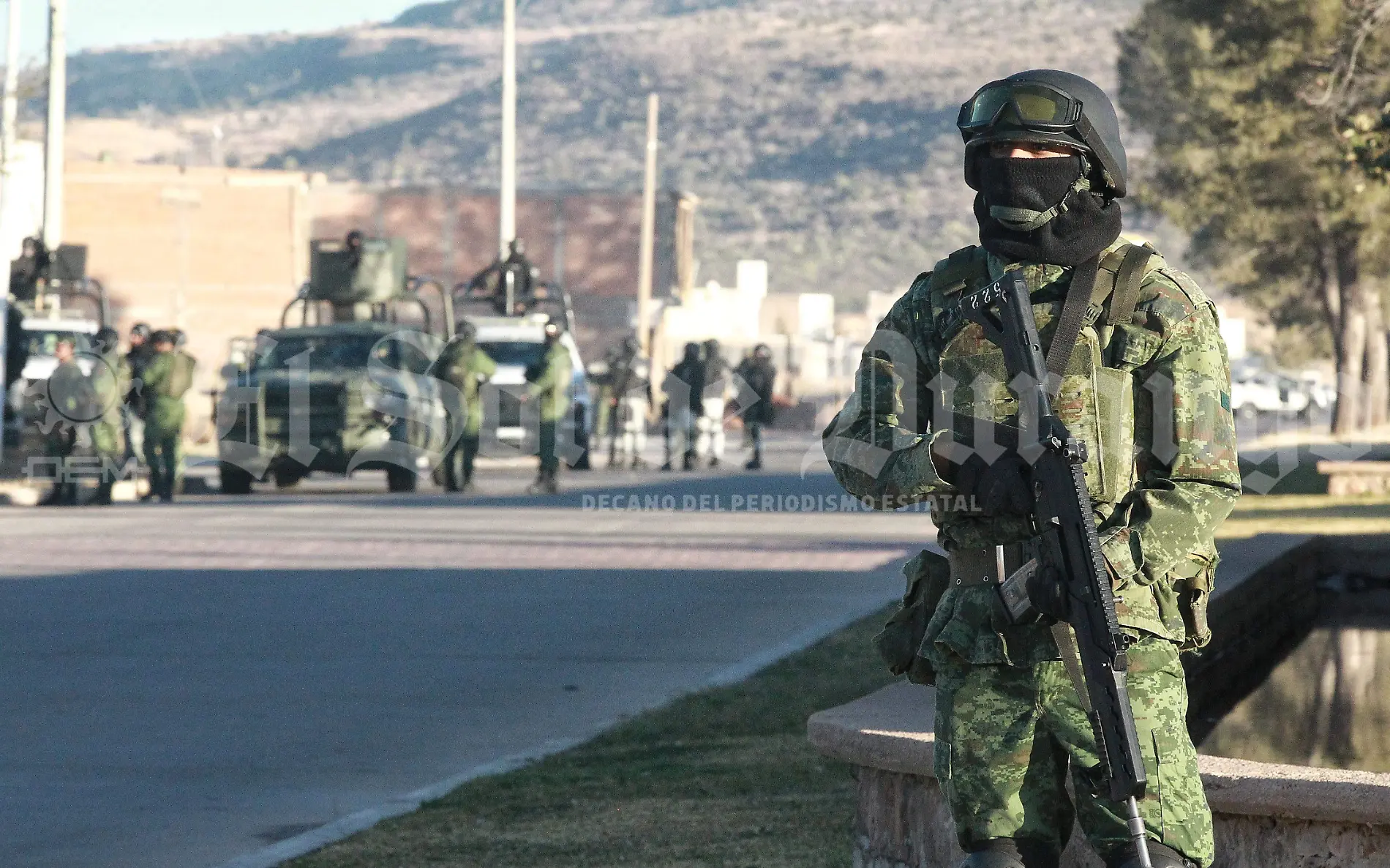 Ejército mexicano realiza operativo en el estado de Durango