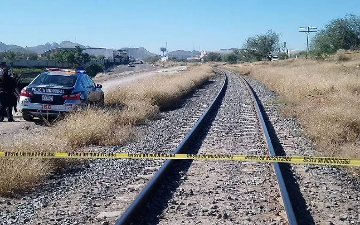 Muerto vías de tren