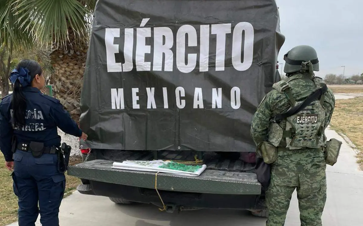 Decomisan bolsa con 45 dosis de droga en Lerdo