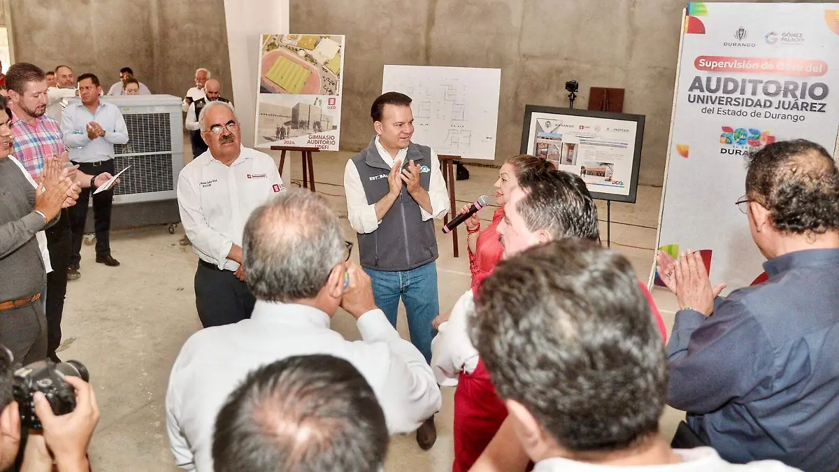 Supervisa Esteban Villegas construcción en la UJED de Gómez Palacio
