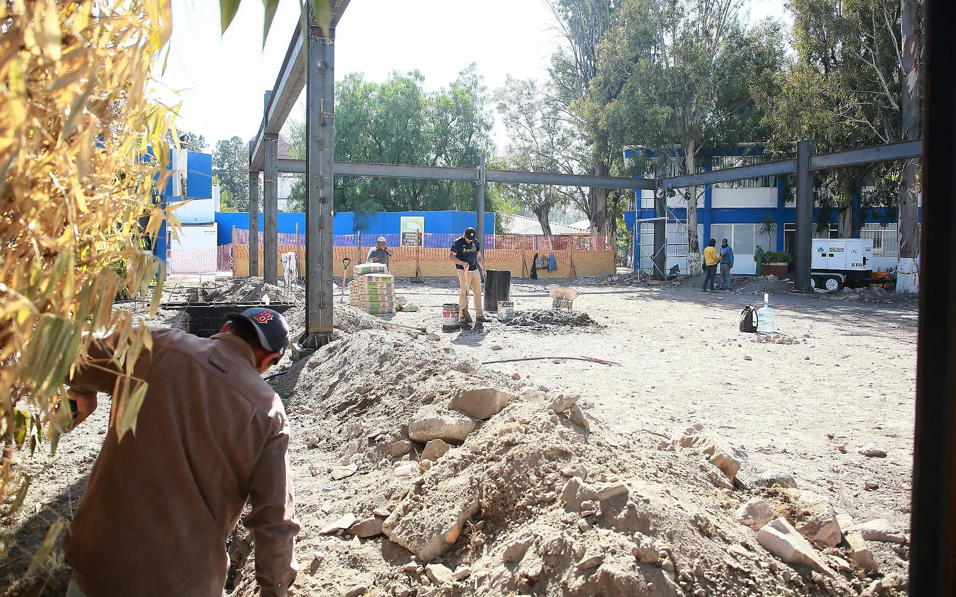 Obras en construcción en la ciudad de Durango