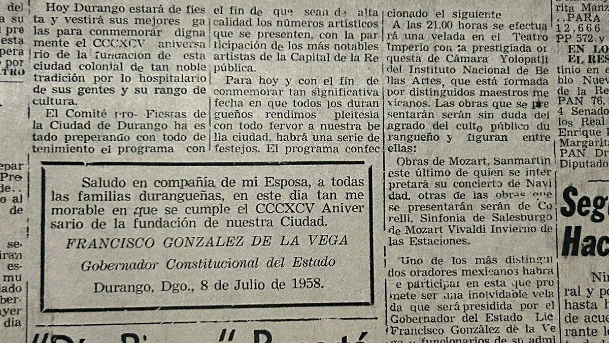 aniversario del sol de durango