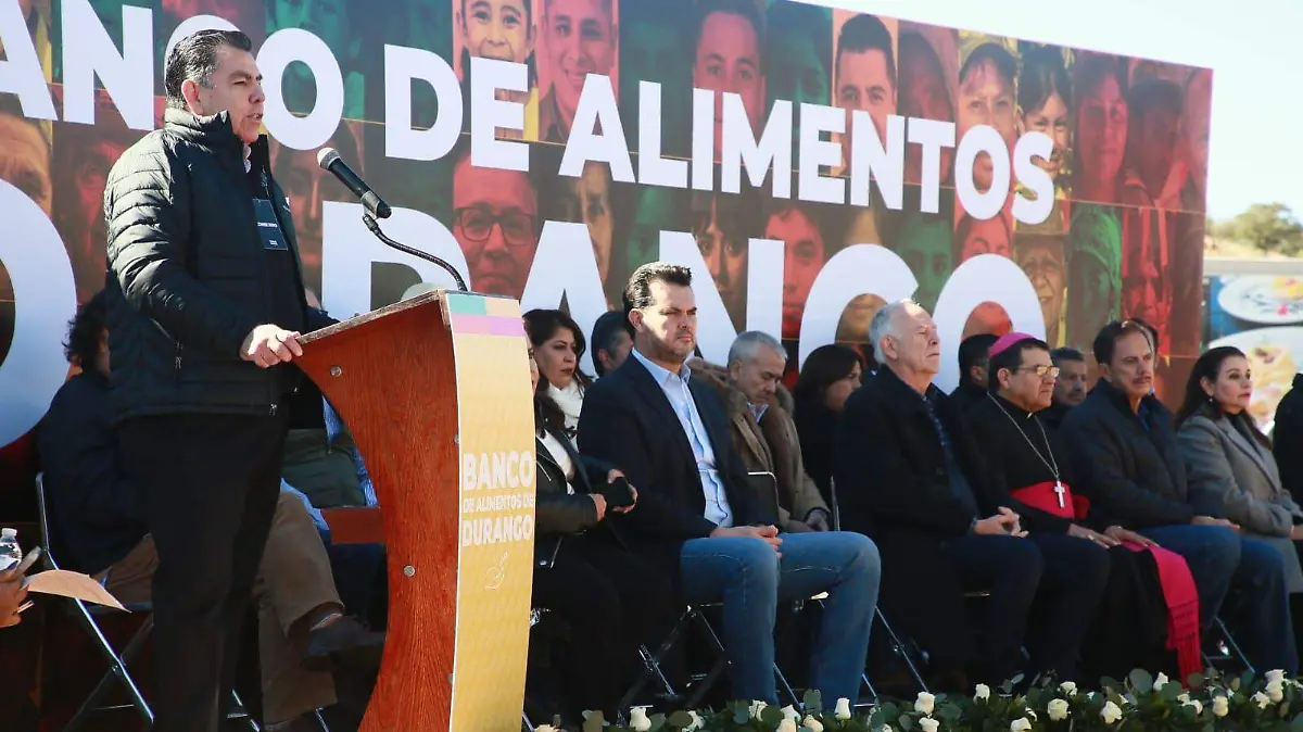 Colocan primera piedra del Banco de Alimentos de Durango