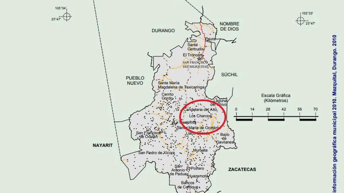 Conoce Los Charcos, una localidad de Mezquital, Durango