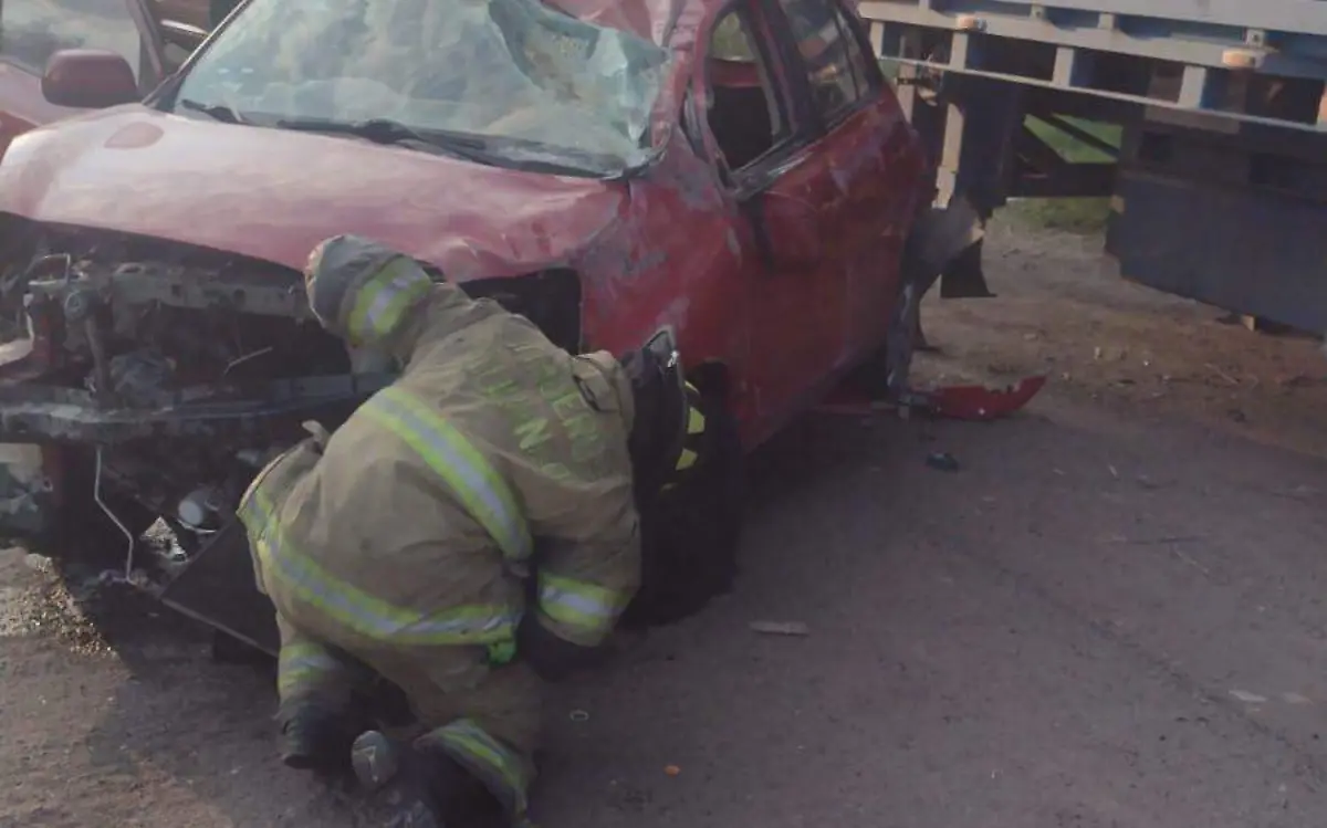 Mujer sufre accidente en la Panamericana