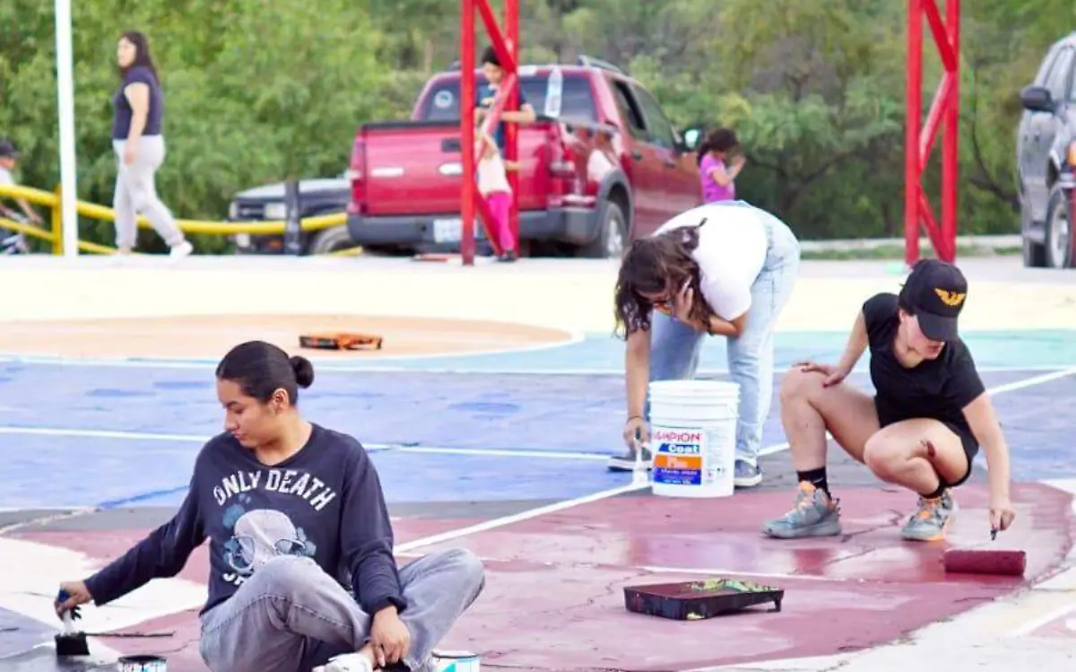 Inicia rescate de cancha de usos múltiples en El Nayar