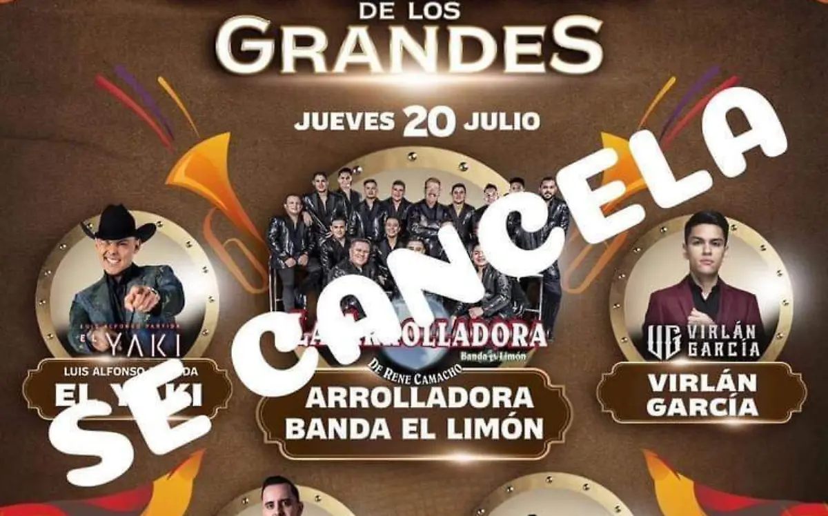 Cancelan explanada de los grandes