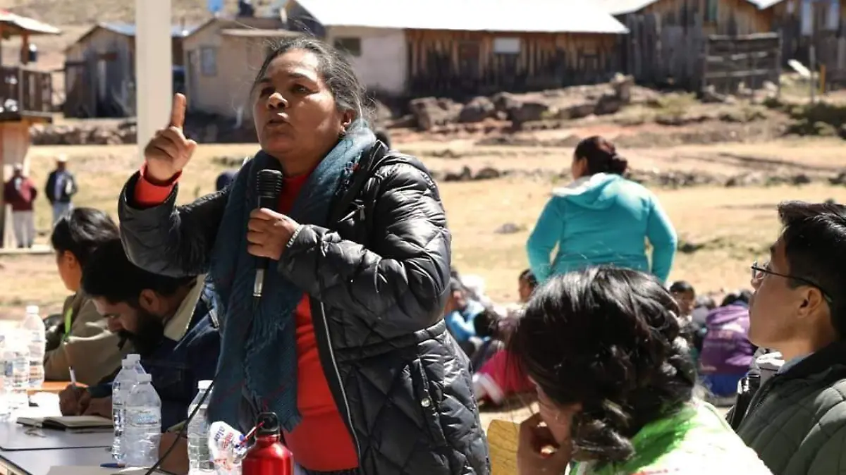 Virginia Flores Flores, gobernadora O'dam de comunidad de Mezquital, Durango