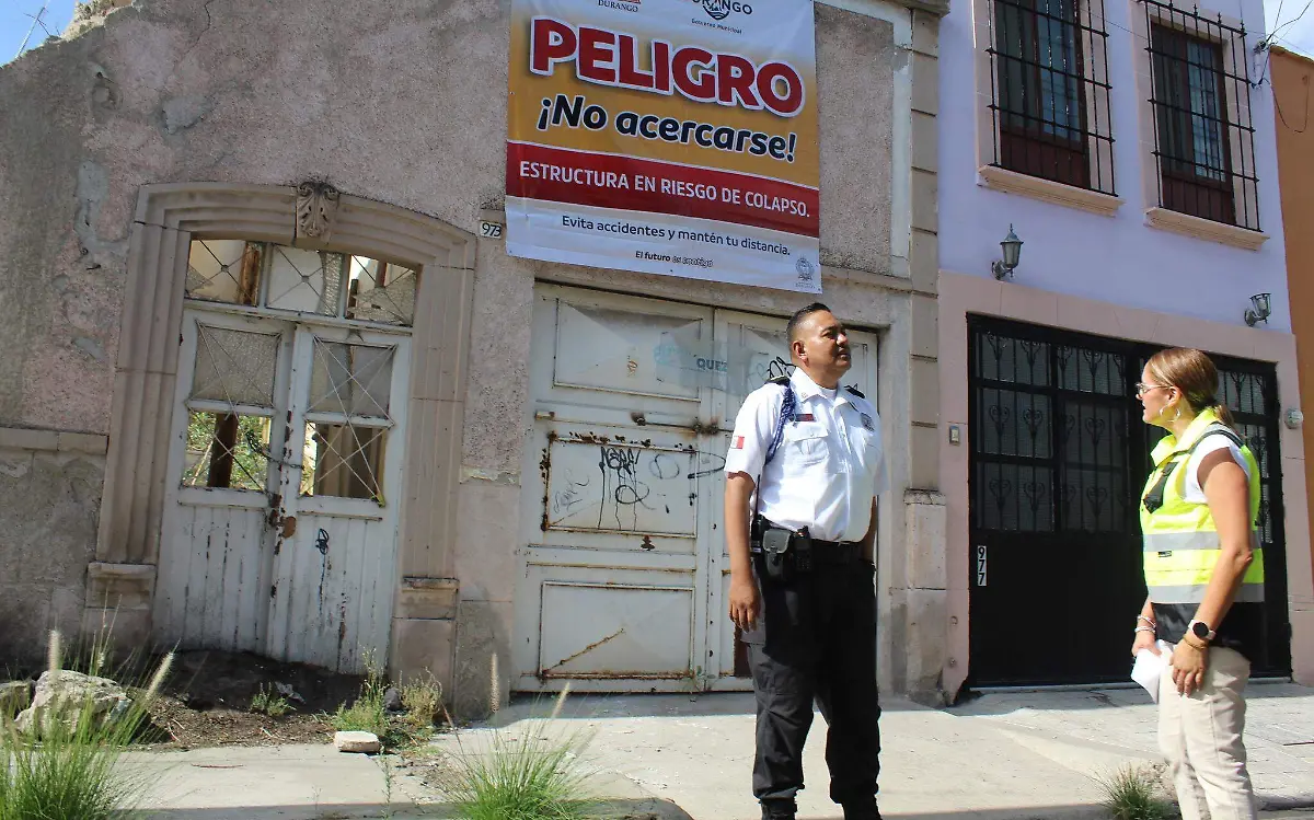 Colocarán señales de riesgo en 100 fincas abandonadas en Durango