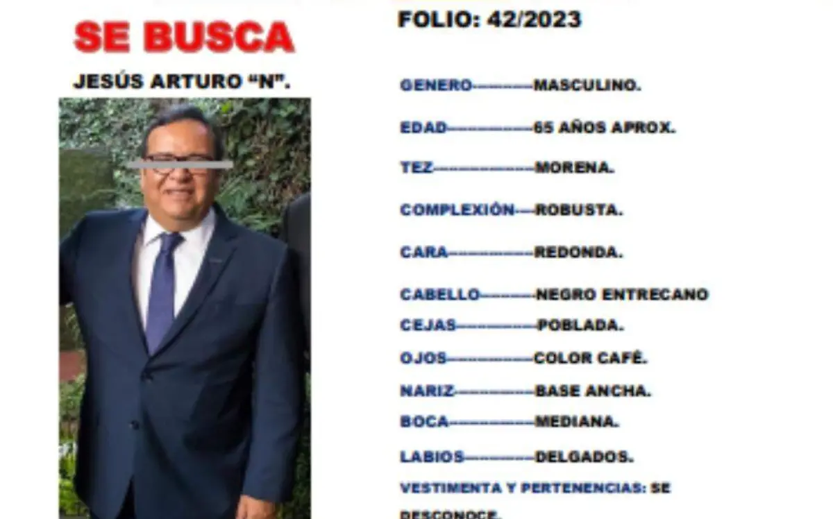 Emiten ficha de búsqueda contra exsecretario de Finanzas de Durango