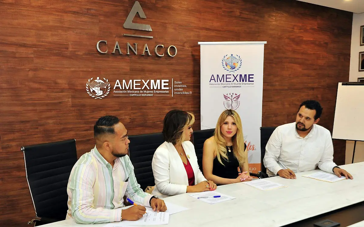 Firman convenio de colaboración CEJ, CANACO y AMEXME para apoyar a empresarios