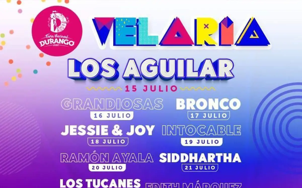 Cartelera FENADU 2022 velaria