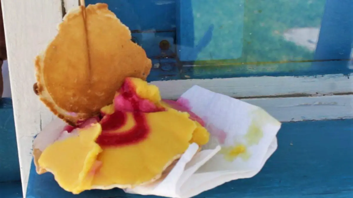 Nieve de fresa, limón y vainilla