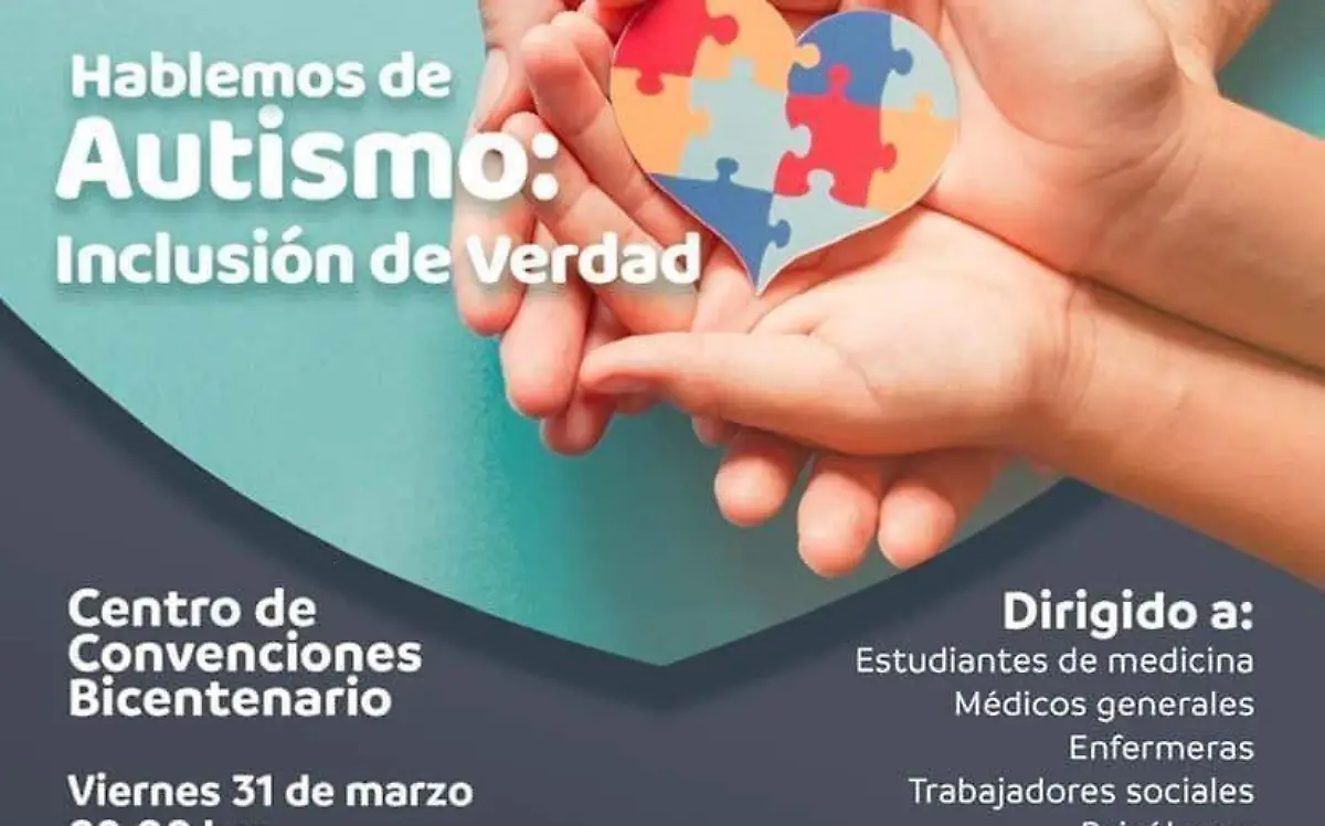 Este 31 de marzo realizarán el foro “Hablemos de Autismo” en Durango
