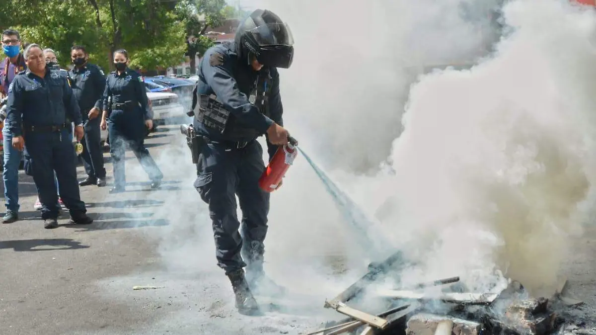 Apagan fuego