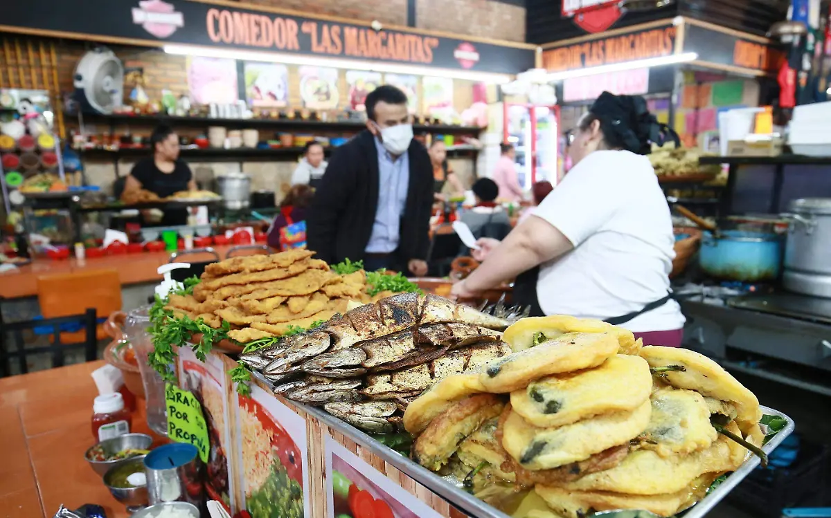 Comerciantes en el Mercado Gómez Palacio en Durango