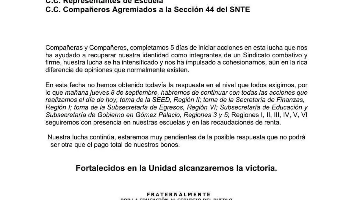 comunicado