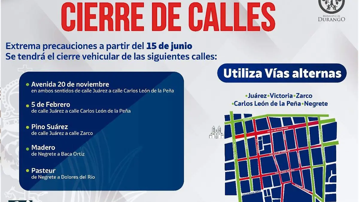 cierre de calles