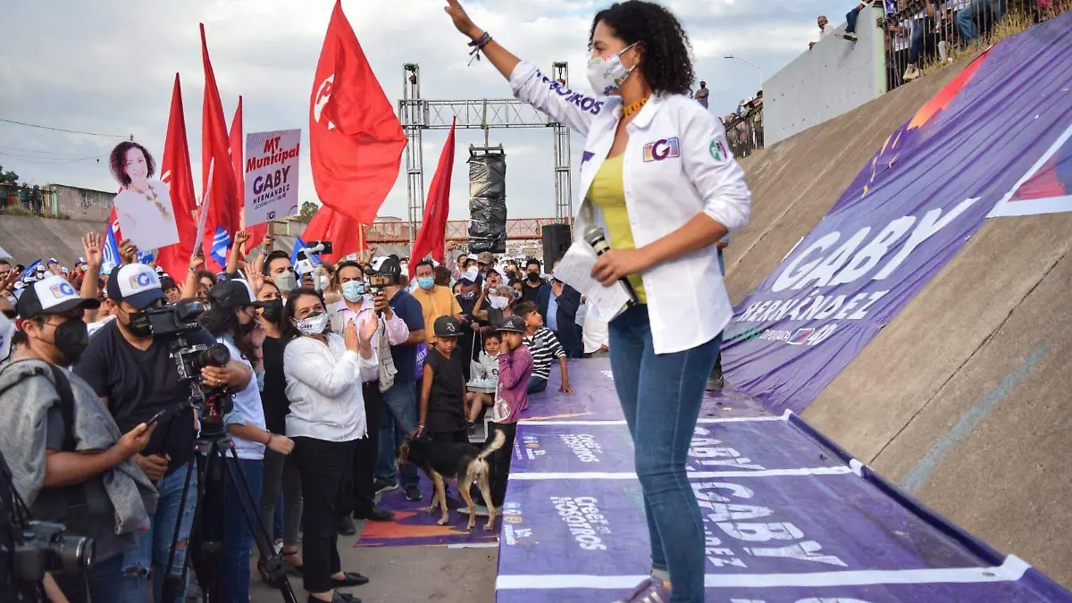 Finaliza campaña Gaby Hernández