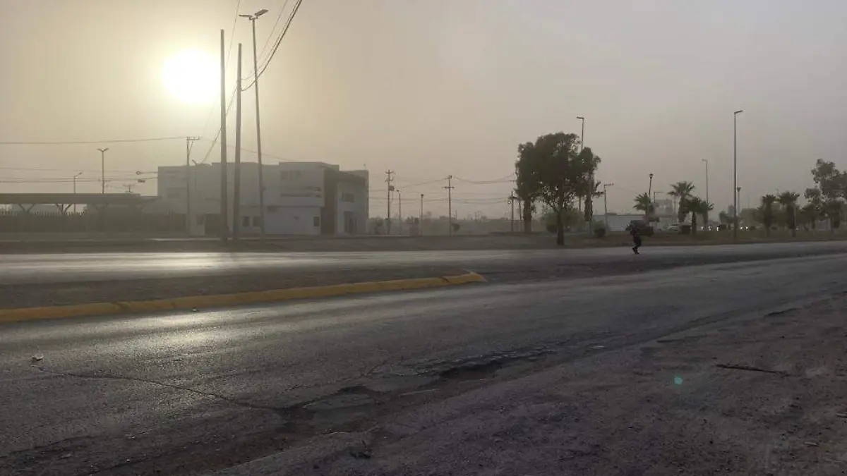 Terregal impide visibilidad en carretera a Juárez