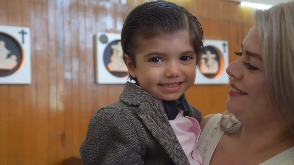 Farouk Majul Soria, el día que fue presentado al templo a la edad de 3 añitos