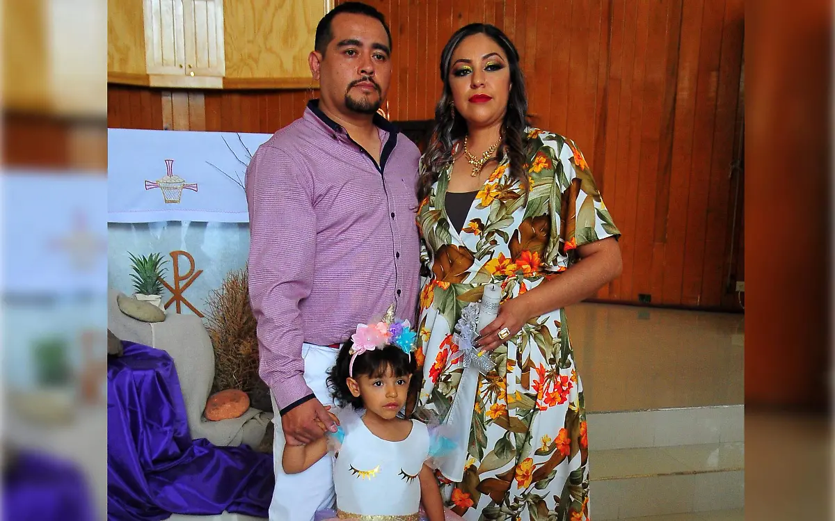 Iván Gerardo Torres Rodríguez y Susana Ramos Arroyo, padres de la tierna Alexa