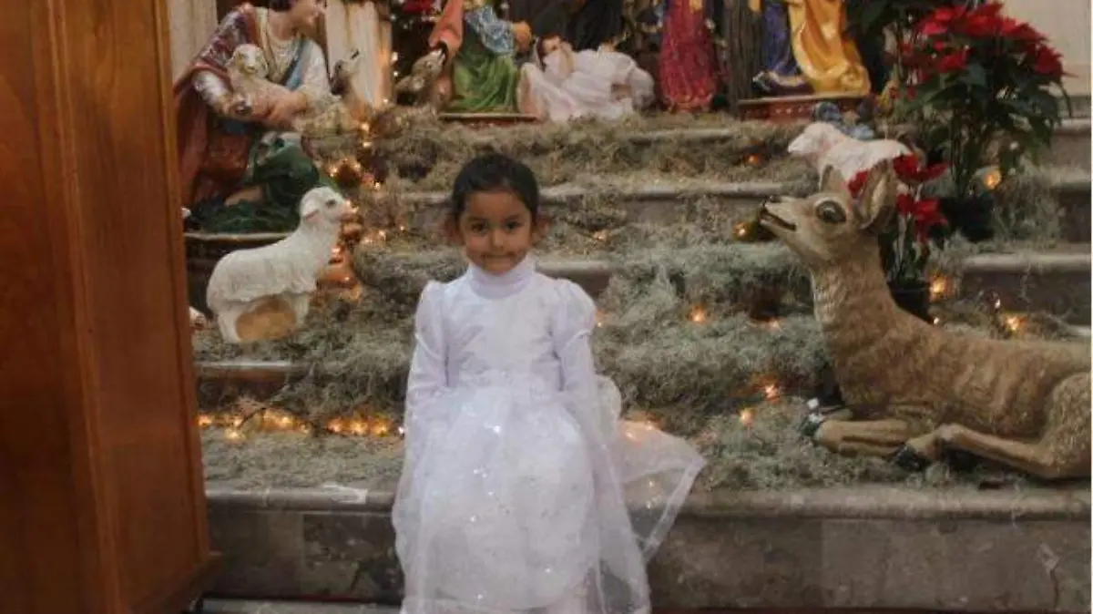 Eyén Sinahy Mata Espinoza, el día que fue bautizada.