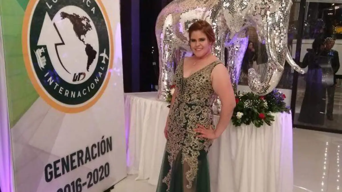 Alicia Jocelyne Hernández Andrade, el día que se graduó  de la carrera de Ingeniería en Logística Internacional de la UTD