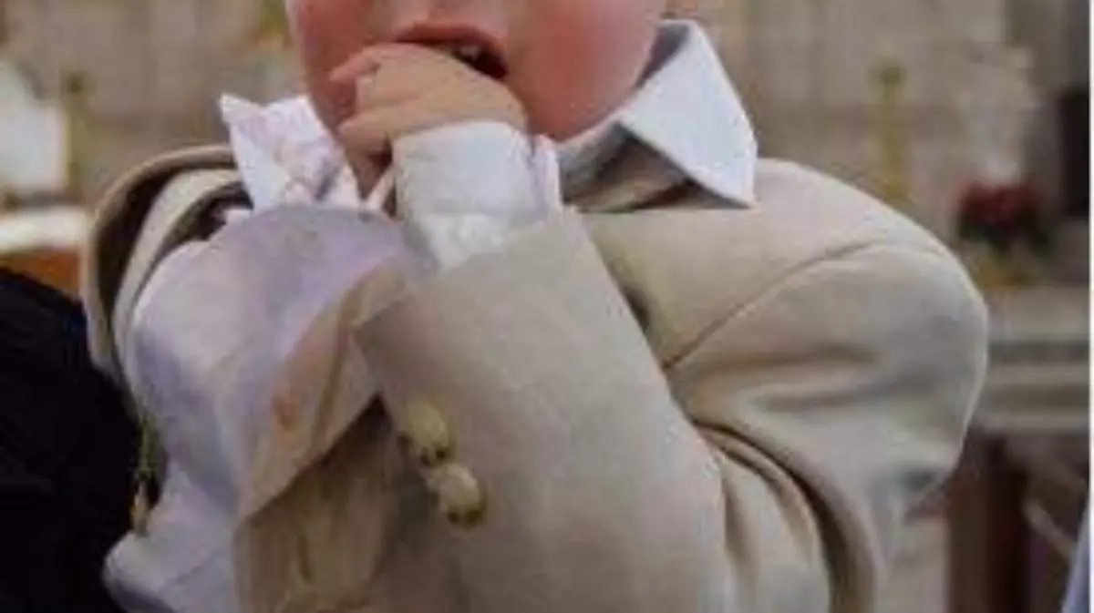 Eithan Javier Reyes Reséndiz, el día que recibió el sacramento del bautizo