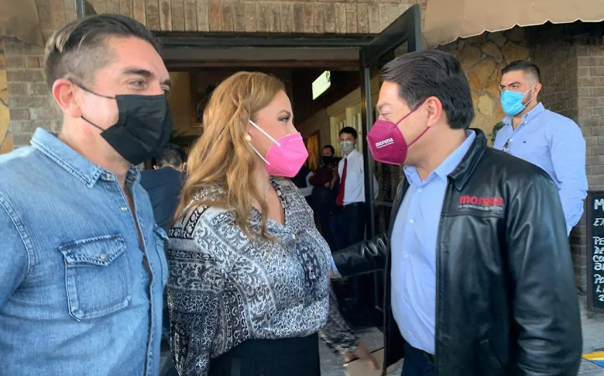 Mario Delgado y Marina Vitela 