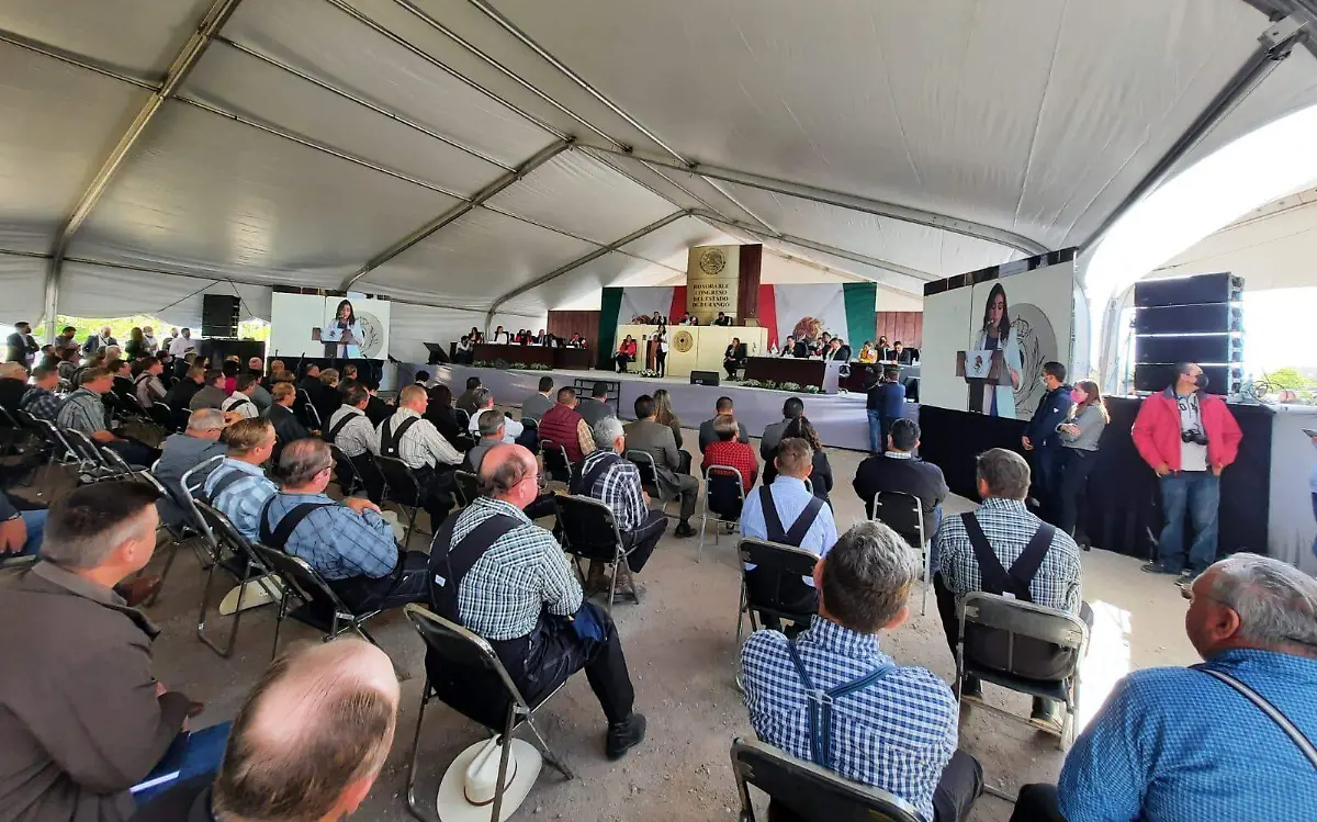 Congreso del Estado sesiona en Nuevo Ideal