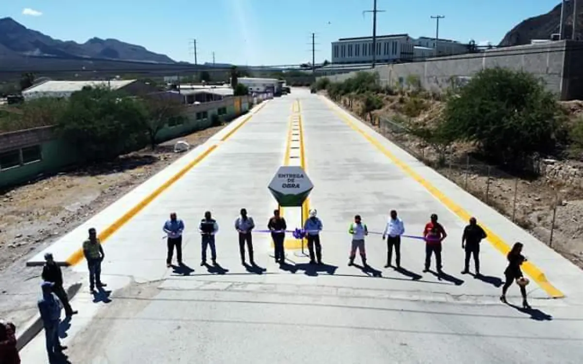 Obra de pavimentación en Cuencamé