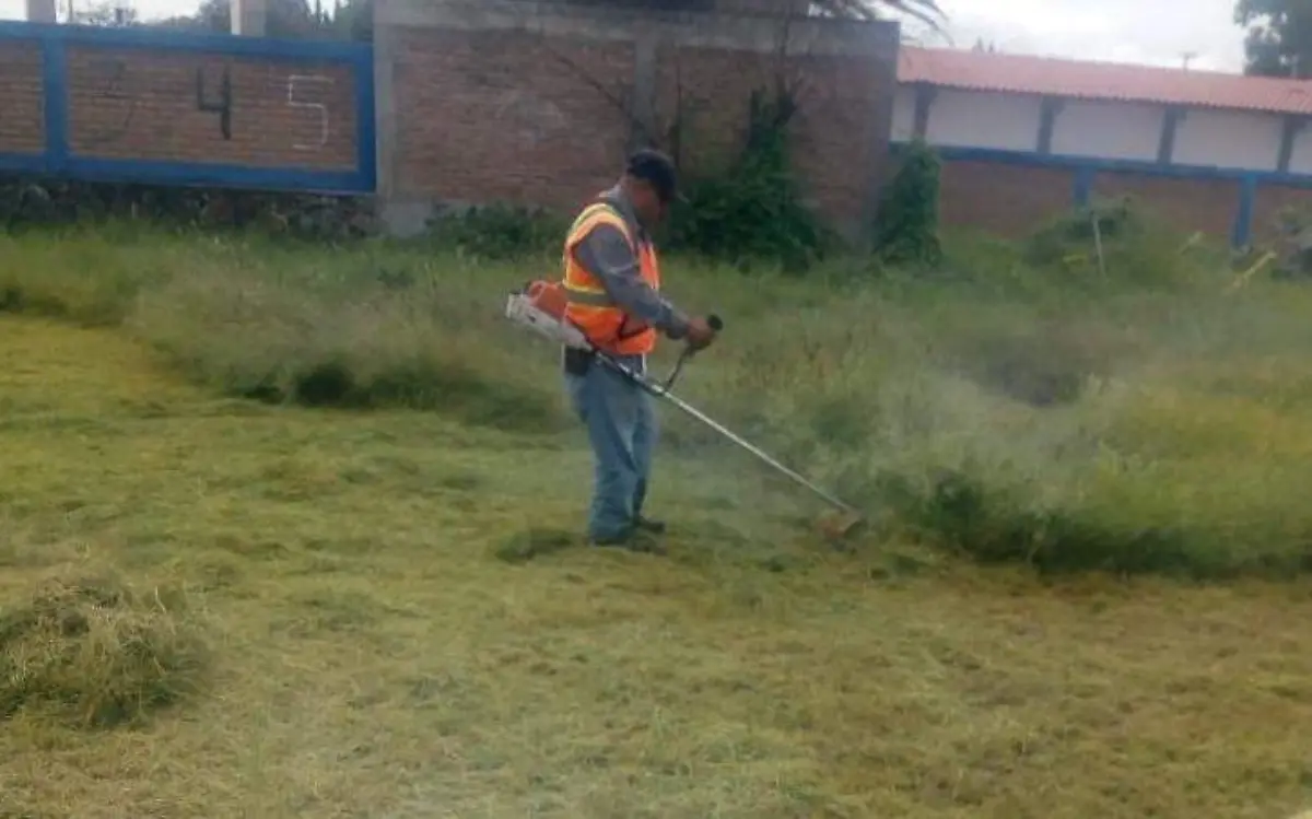 Realizan intensa campaña de limpieza en áreas verdes de escuelas en Poanas