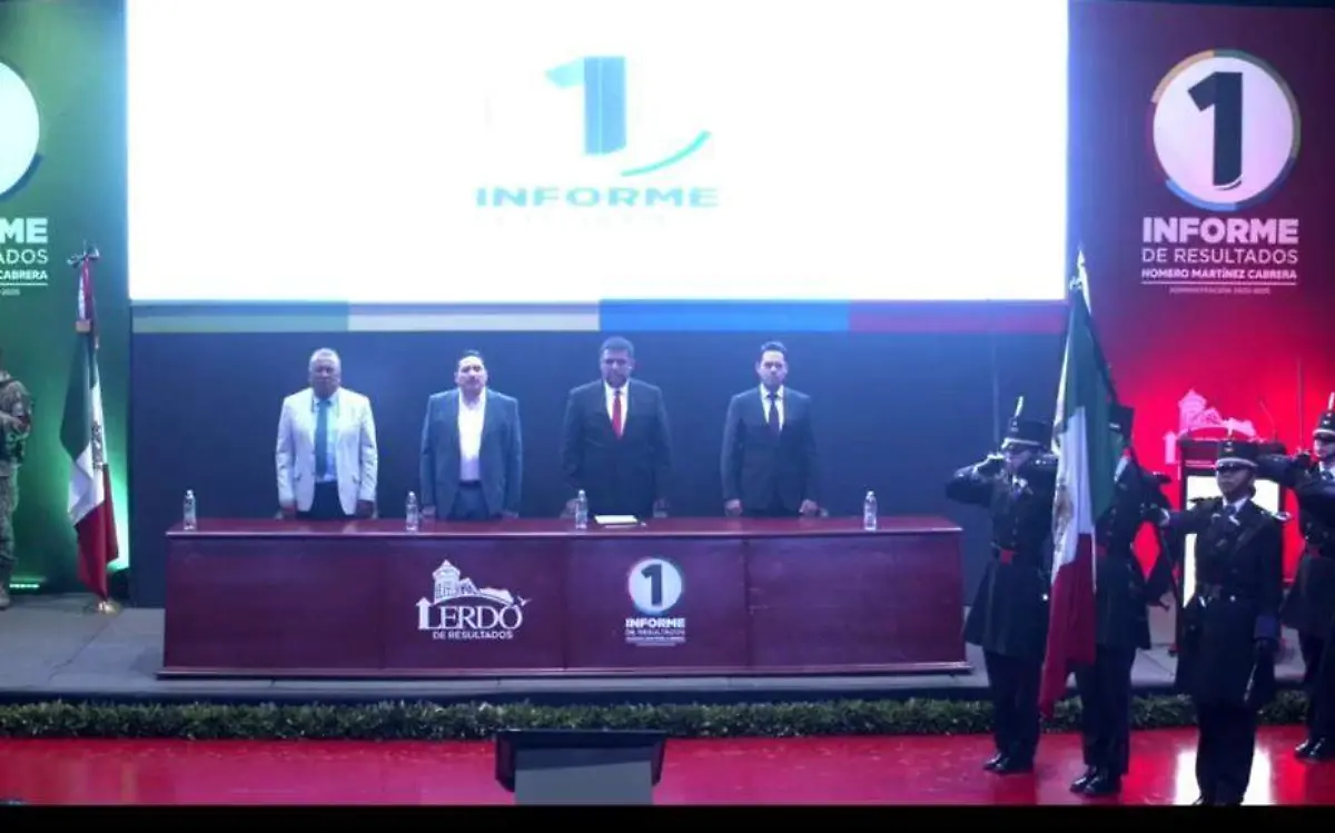 Presenta Homero Martínez primer informe de resultados en Lerdoo