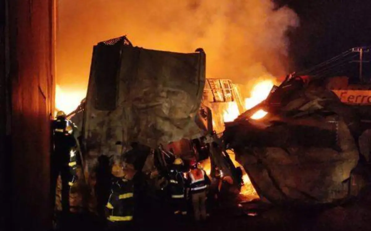  Incendio ferroviario