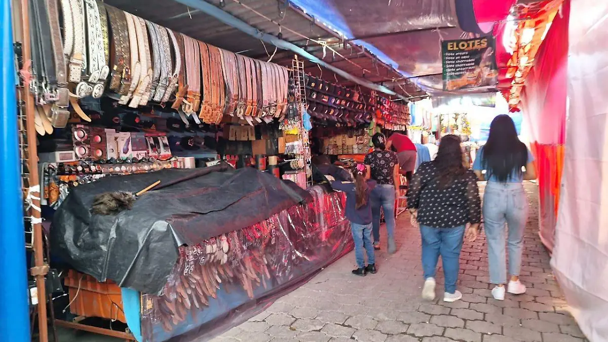 Bajas ventas registran comerciantes de la Feria de la Manzana