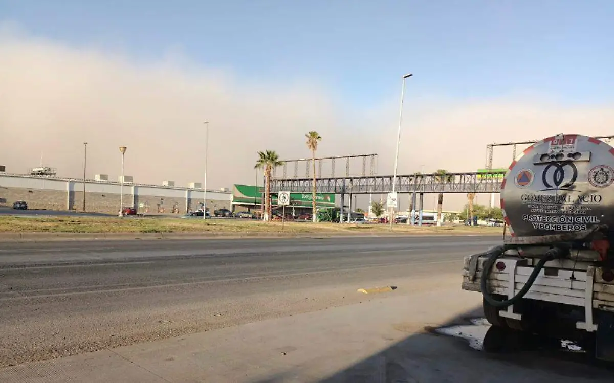 Se registran tolvaneras y lluvias en la Laguna
