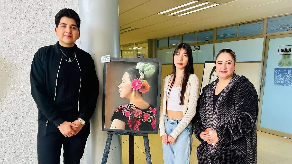 En la exposición de Dibujo y Pintura, Anais Castañeda Luna