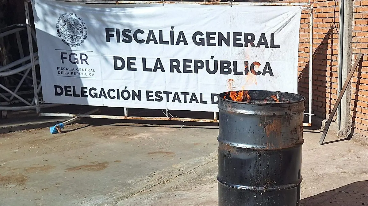 FGR incineran droga decomisada 